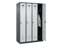 locker,HxBxD 1850x1200x500mm,4vak,vak B 300mm,draaigrendel