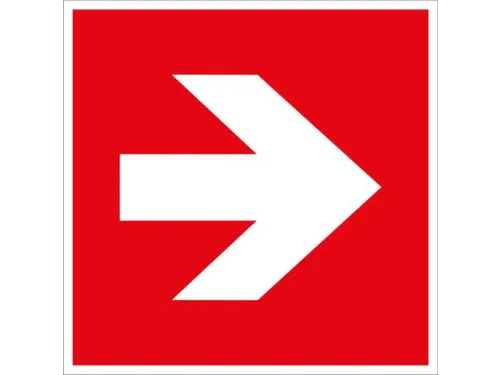 brandbeveiligingsbord,Pijl,pijl rechts/links,sticker,folie