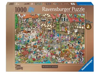 Puzzel Ravensburger Ray's comic Middle Ages 1000 stukjes - 1