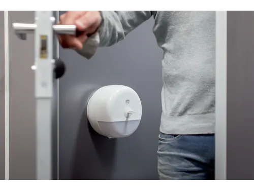 Tork 681000 T9 SmartOne Mini Toiletpapier Dispenser Elevation Wit