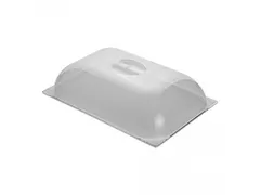 Emga PC deksel transparant 7.6cm voor ijs uitschepbak 36x25cm