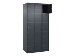 lockerkast HxBxD 1850x900x500mm 3x5vakken cil.-slot staand op vloer