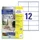 Etiket Avery Zweckform LR3424-10 105x48mm recycled Wit 120 stuks