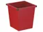 Vierkant tapse papierbak 27 Liter Rood