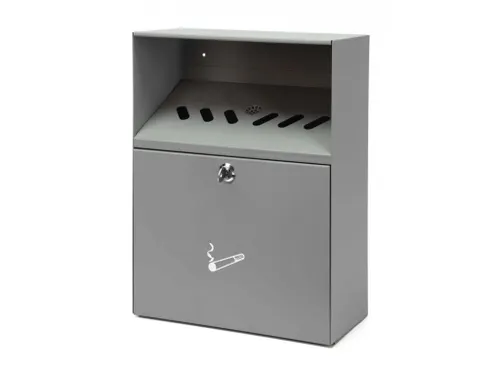 Wandasbak met dak Grijs Slot
