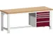 werkbank,HxBxD 740-1140x2000x750mm,beukenblad,draagverm. 1500kg