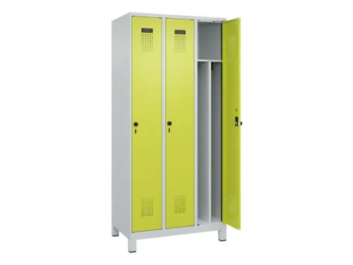 locker voor scheiding van kleding,HxBxD 1950x900x500mm,3vak