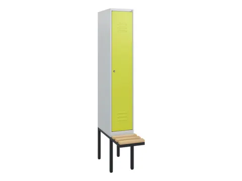 locker met bank,HxBxD 1950x300x815mm,1vak,vak B 300mm,cil.-slot