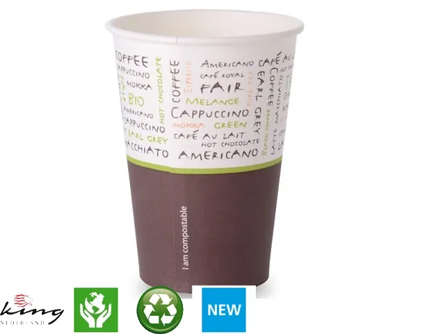 Beker karton Sensations Bio CupR 180ml composteerbaar 25x100 stuks