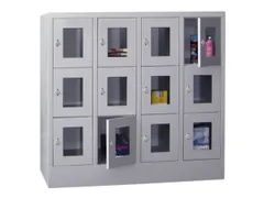 Vakkenkast Vensterdeuren 1187x1230x500mm 12 Vakken 300mm Klink