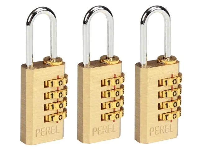 SET Van 3 Cijferhangsloten 20mm