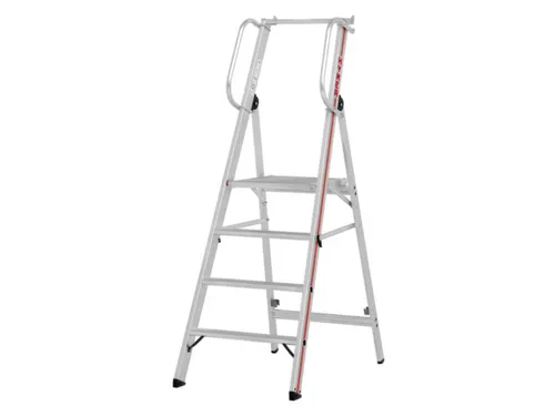 platformladder,bordes HxBxD 950x440x400mm,4treden,aluminium