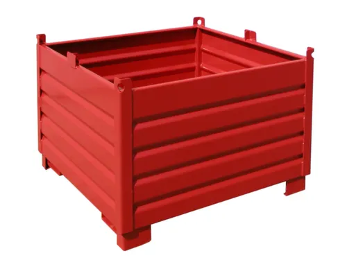 Systeem-Stapelcontainer Rood 850x1200x1200mm 1000kg Inhoud 1m³