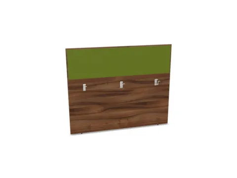 baliepaneel bureau aanbouw achter NP-tiepolo nut BN7048-groen 1400mm