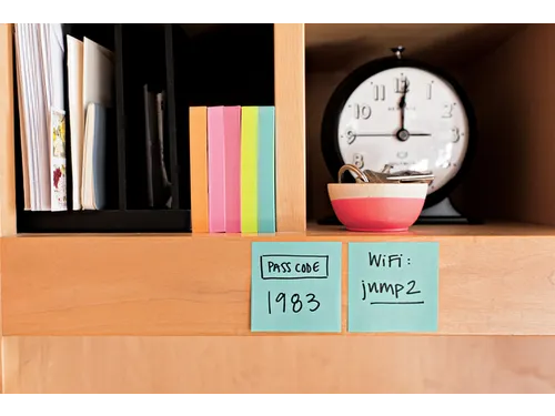 Memoblok 3M Post-it 2028 76x76mm kubus pastel blauw
