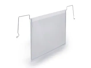 Hoes met ophangbeugel met flap A4 liggend formaat PP Transparant - 1