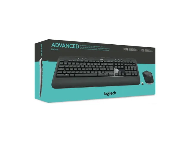 MK540 Advanced, Wireless Keyboard + Mouse, Unifying receiver, BE