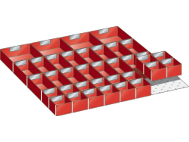 Compartimentage De Tiroir Pour Façade Hauteur 50Mm 16/16/4Godets L 71
