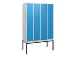 dubbeldekse locker,HxBxD 1950x1200x500mm,4x2vak.,vak B 300mm,cil.-slot