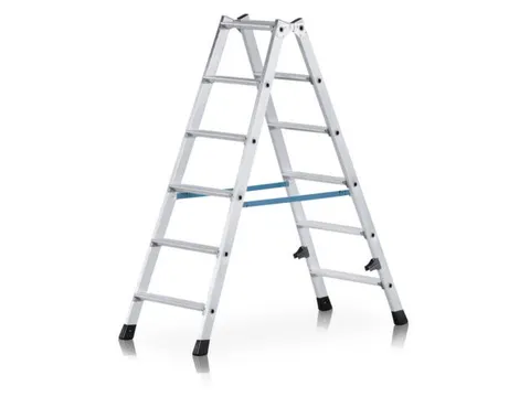 Boktrap Aluminium L 1 37M 2X6Treden Dubbelzijdig