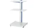 poste informatique,HxlxP 1140x650x650mm,3 tabl.,niveaux gris clair