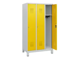 schoollocker,HxBxD 1630x900x500mm,3vak,vak B 300mm,cil.-slot,voeten - 1