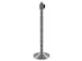 Poteau Securit Nova Inox avec enrouleur sangle RGB 100cm argent