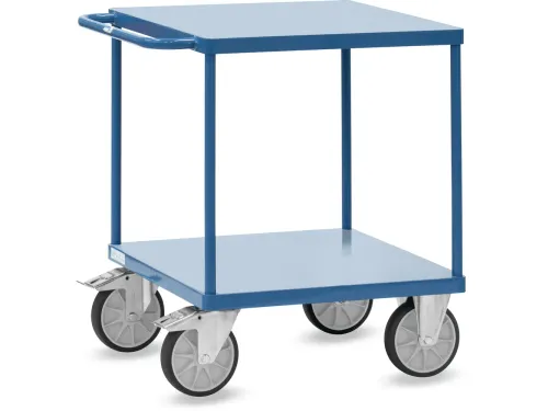 Tafelwagen 2497W RAL5007 platformen van staalplaat +rand 2497W