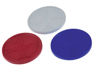 Consumptiemunt Combicraft rood 750 stuks - 1