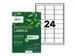Etiquette Avery LR-7159-100 33,9x63,5mm recyclé blanc 2400 pièces