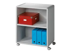 transportwagen,HxBxD 864x651x330mm,2vakken,1niveaus,2 OH,romp grijs