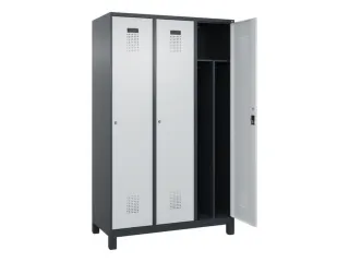 locker voor scheiding van kleding,HxBxD 1950x1200x500mm,3vak - 1
