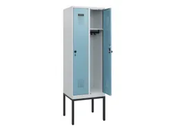 schoollocker,HxBxD 1950x600x500mm,2vak,vak B 300mm,draaigrendel