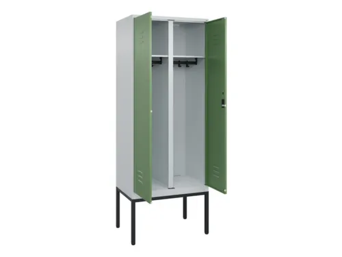 locker voor scheiding van kleding,HxBxD 2120x800x500mm,2vak