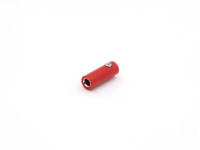 Vrouwelijke Banaanplug Met Schroefconnector - Rood