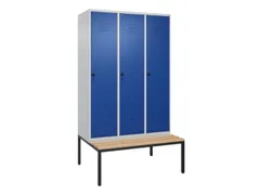locker voor scheiding van kleding,HxBxD 2120x1200x815mm,3vak