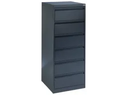 Fichekast 1357x553x590mm 6 Laden 2 Kaartenbakken per Lade RAL7021