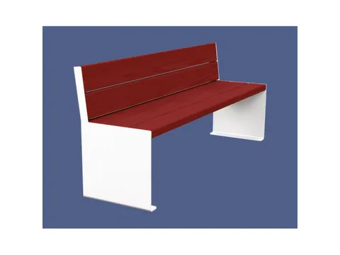 zitbank,B 1200mm,3latten,hout-zitting Mahonie,zitting H 450mm