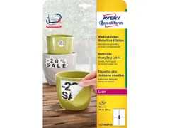 Weerbestendig Etiket Avery Np 99.1x139mm L4774rev-20 wit