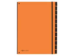 Sorteermap Pagna Trend 12 vaks A4 Pp Oranje