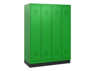 schoollocker,HxBxD 1630x1200x500mm,4vak,vak B 300mm,cil.-slot,sokkel - 2