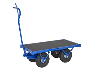 handtrekwagen,draagverm. 1300kg,laadvl. LxB 1200x690mm,Multiplexplaat - 1