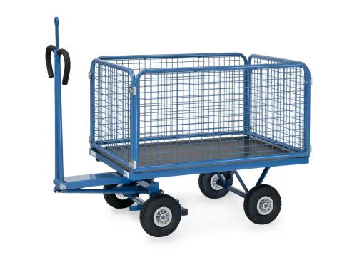 Handtrekwagen 6433P 450kg 1135x795mm draadgaas polyurethaan wielen