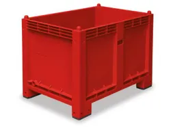 Stapelcontainer Pp Hxbxd 850x1200x800mm 550 Liter 4Poten Rood