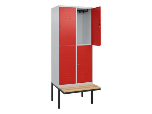 Dubbeldekse dekenkist,HxBxD 2120x800x815mm,2x2vak.,vak B 400mm