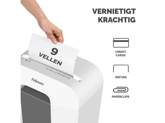 Papiervernietiger Fellowes LX50 4x37mm wit