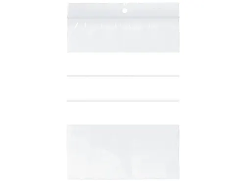 Gripzak Raadhuis 60x80mm met schrijfvlak, krimp a 100 stuks
