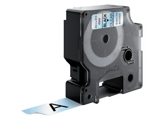 Labeltape Dymo 45800 D1 S720820 19mmx7m zwart op transparant - 2