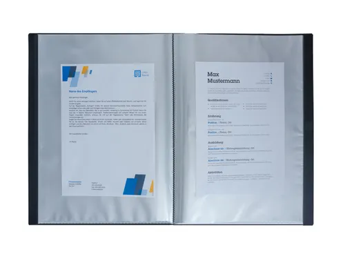 showalbum A5 zwart met 30 insteekhoezen en frontsheet