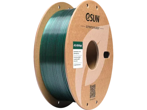 eSUN 3D printer Filament ePLA-Silk Magic 1,75mm Zwart/Groen 1kg